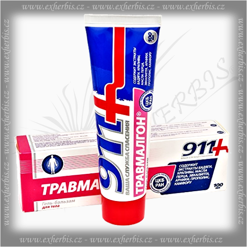 Twins Tek 911  "Travmalgon" tělový balzám proti zánětům a bolesti 100 ml EXP 12/25