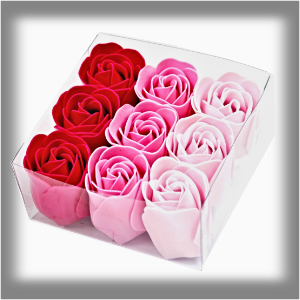 AWG Mýdlové Květy Dárková Sada 9 - Růžové Růže