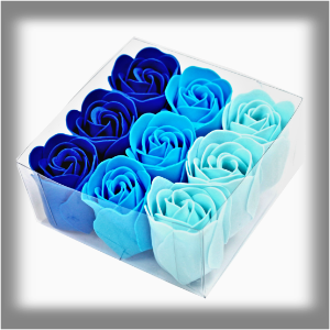 AWG Mýdlové Květy Dárková Sada 9 - Modré Růže