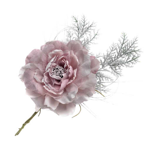 Ex Herbis AHDL Vánoční růže s jehličím starorůžová 25 cm