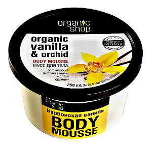 Fotografie Organic Shop Tělová pěna "Bourbonská vanilka" 250 ml