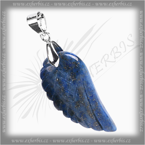 Salts Přívěšek Andělské křídlo Lapis Lazuli 3 cm