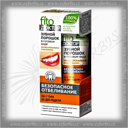 Fitokosmetik "DOCTOR" Zubní prášek - pasta Bělící 45 ml