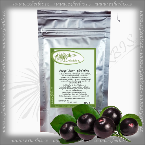 Maqui Berry - mrazem sušený plod mletý 100 g Ex Herbis