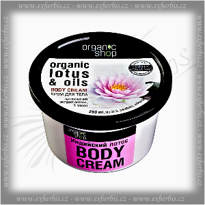 Organic Shop Tělový krém Indický lotos – 250 ml