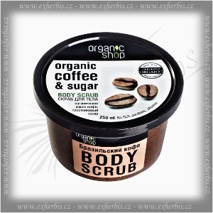 Organic Shop Tělový peeling – Brazilská káva 250ml