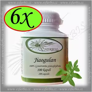 Bylinné kapsle Jiaogulan  Ex Herbis 6 x 100tb.