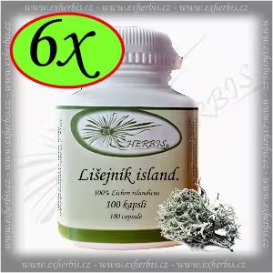 Bylinné kapsle Lišejník islandský Ex Herbis 6 x100 tb.