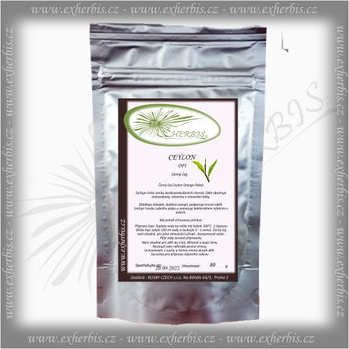 Černý čaj - CEYLON OP1 80 g Ex Herbis