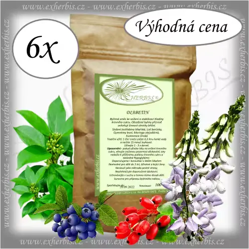 Bylinná směs Diabetin – 6 x 100 g Ex Herbis
