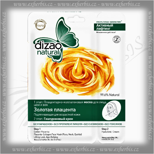 DIZAO Liftingová pleťová maska "Zlatá placenta" 36g