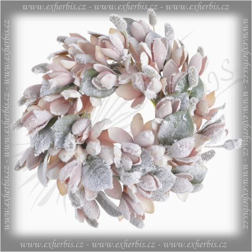 Ex Herbis AHDL Zimní věnec Zasněžená magnolie 30 cm