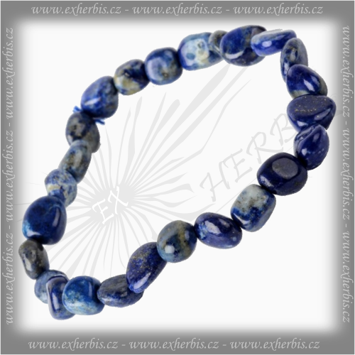 Ex Herbis AHDL Náramek valounky Lapis Lazuli VNI02
