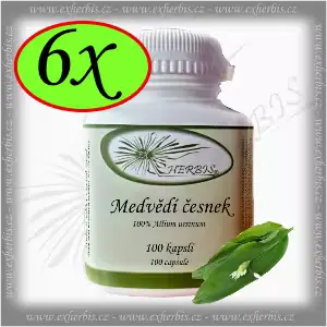 Bylinné kapsle Medvědí česnek 6 x 100 tb. Ex Herbis