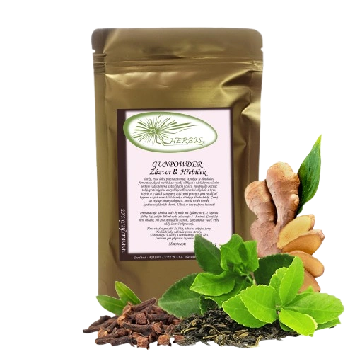 Zelený čaj - Gunpowder Zázvor & Hřebíček 100 g Ex Herbis