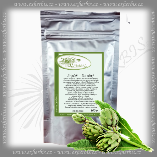 Artyčok zeleninový - prášek z listů 100 g  Ex Herbis