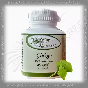 Bylinné kapsle Ginkgo biloba Ex Herbis 100 tb.